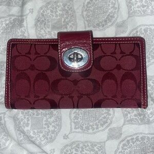 Burgundy Coach Wallet